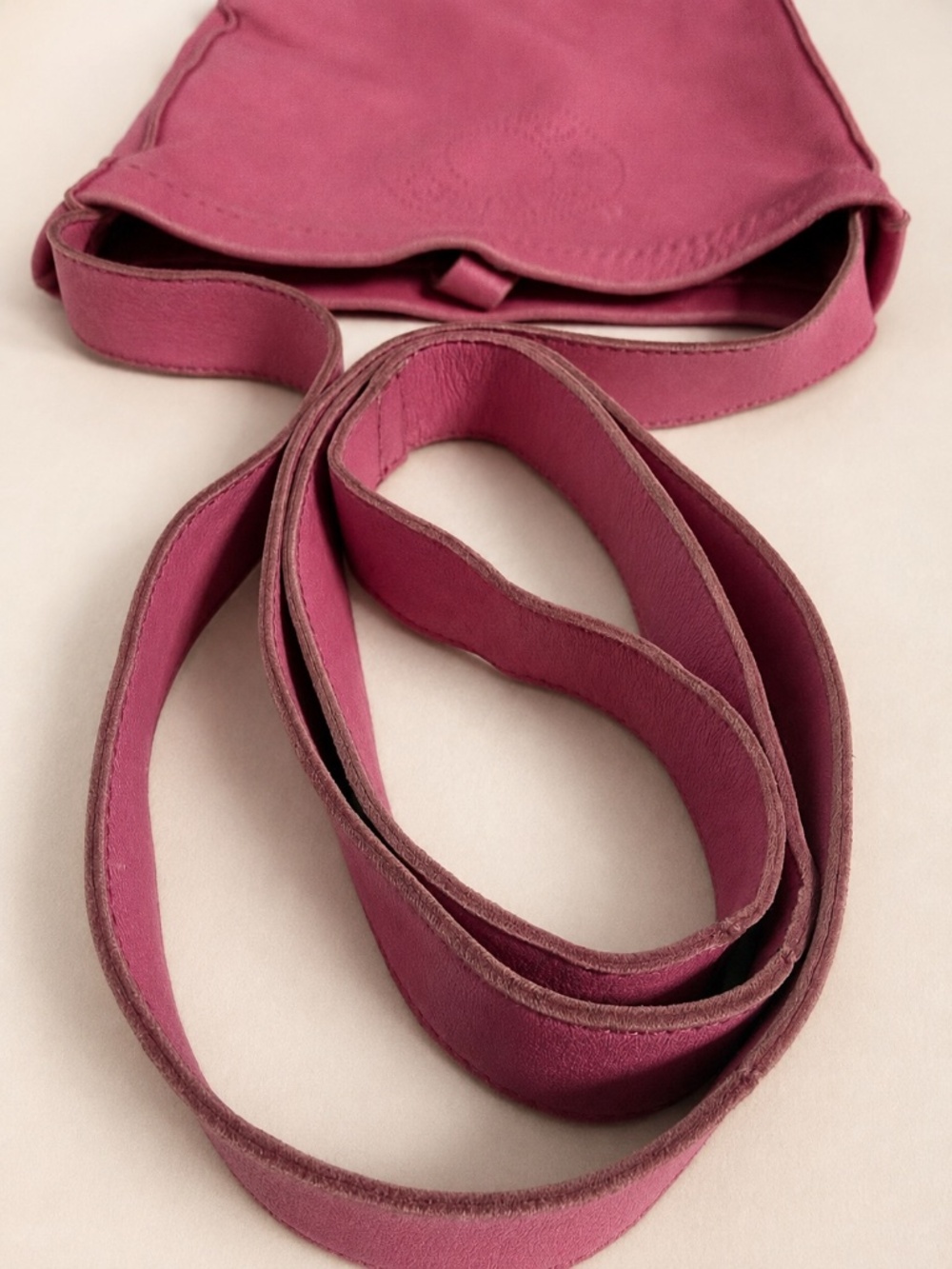 Hermes Milo Clou de Selle Pink Fuchsia Lambskin Crossbody Bag COA - Picture 9 of 16